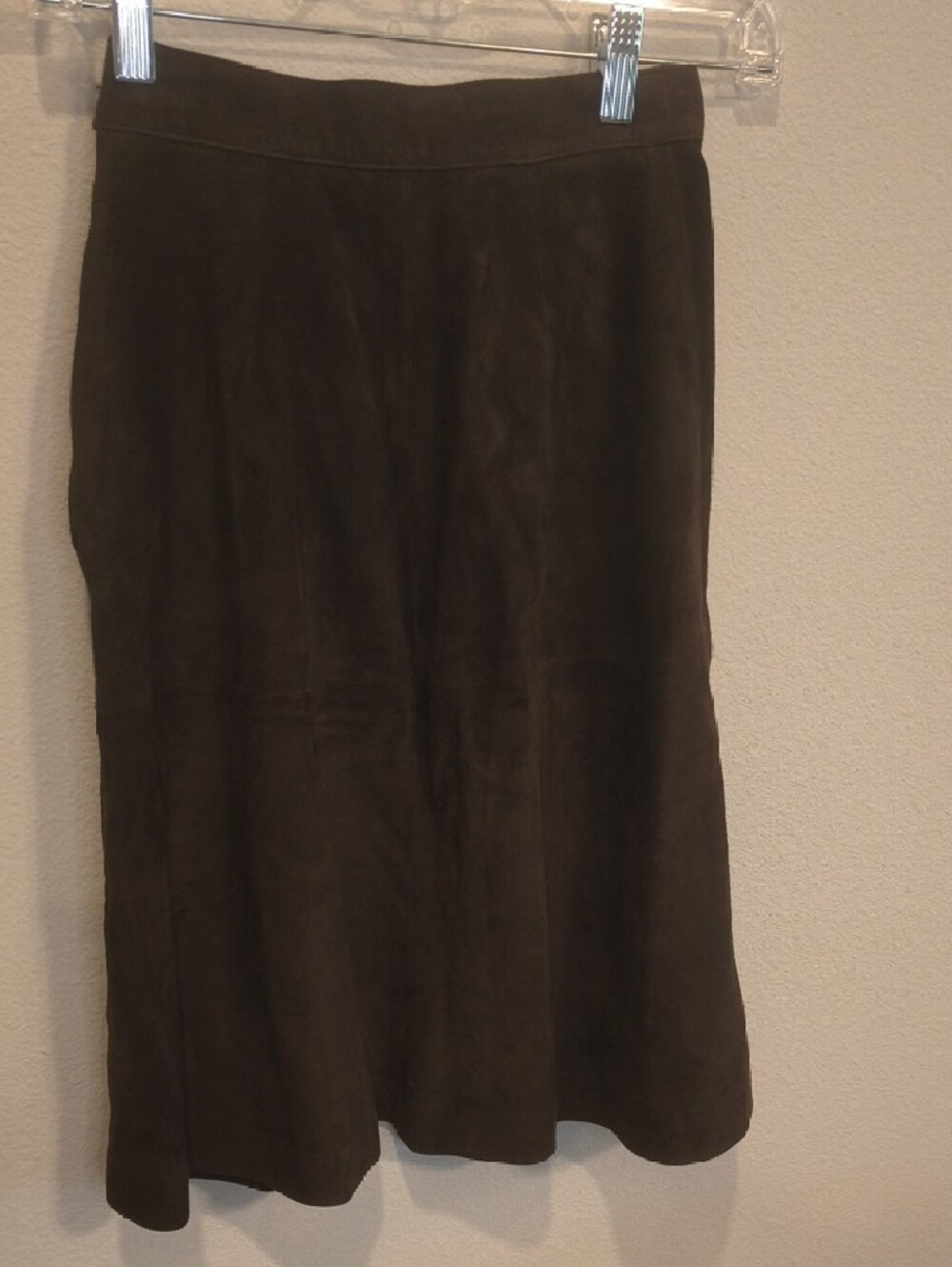 Gucci Brown Suede Midi Skirt Tom Ford Era 38 Size 4 - Picture 3 of 5